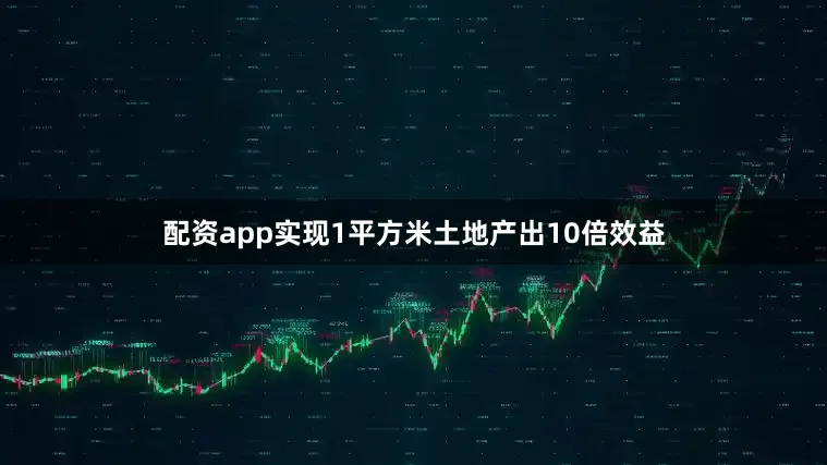 配资app实现1平方米土地产出10倍效益